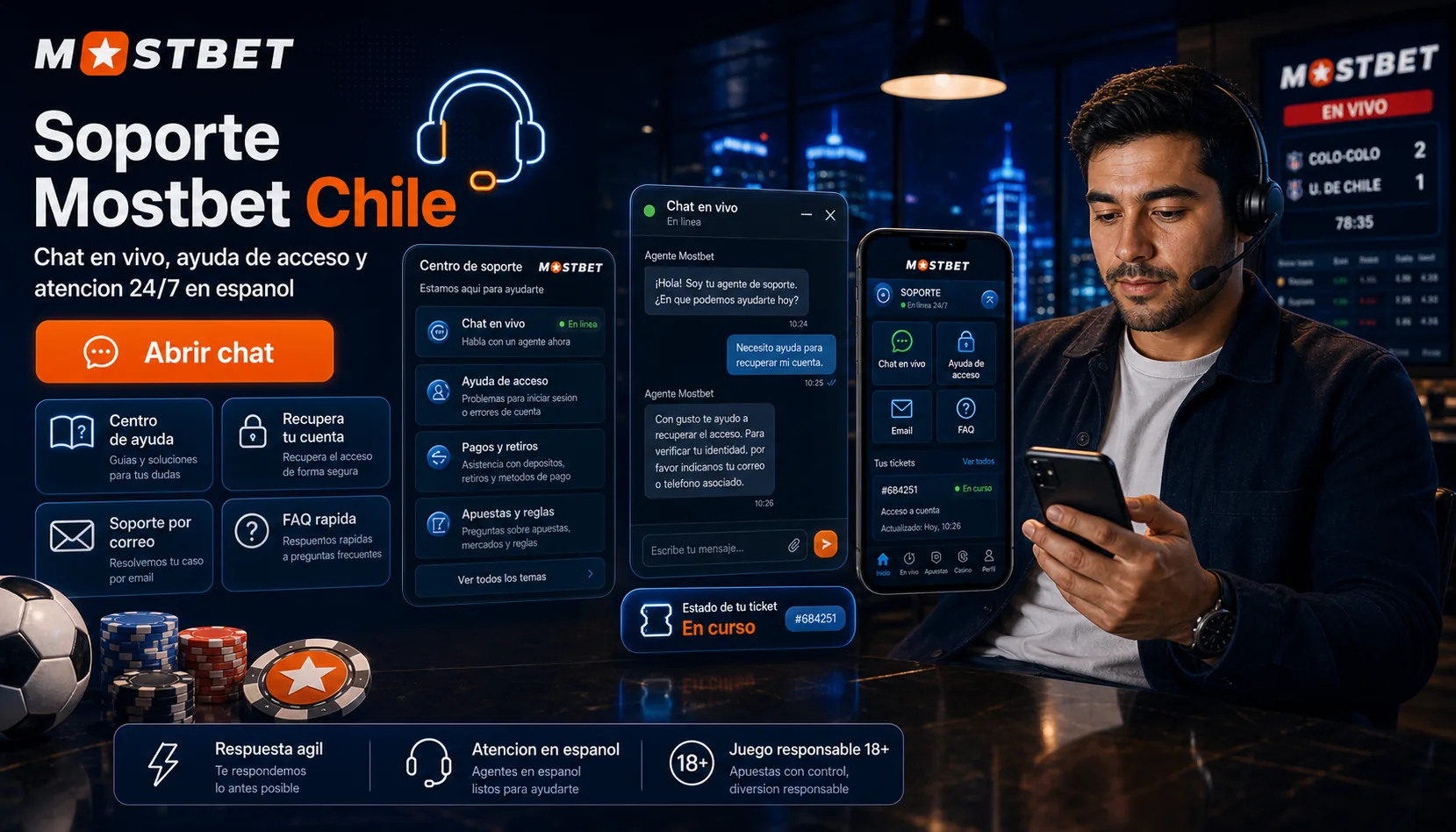 Soporte de Mostbet en Chile: cómo preparar tu consulta