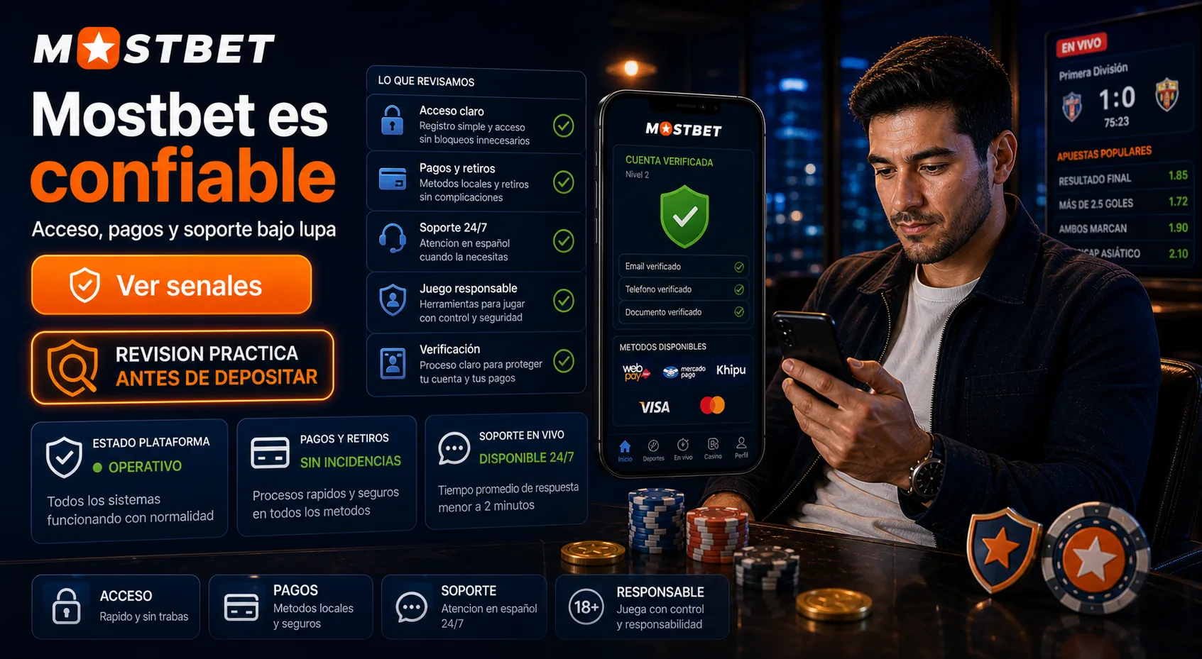 ¿Mostbet es confiable en Chile? Qué está comprobado
